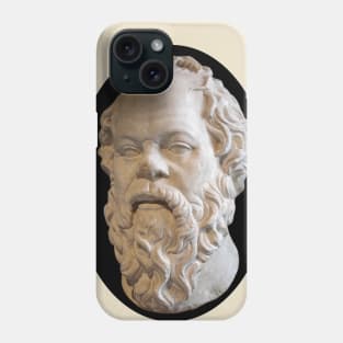 Greek Philosopher Socrates in Marble Phone Case