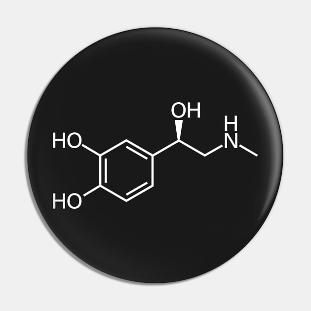 Adrenaline/Epinephrine Chemistry Molecule Structure Pin by ScienceCorner