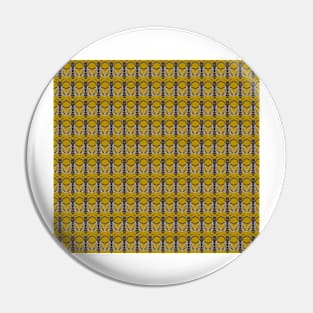 Arts and Crafts Geometric Bee Pattern Pin