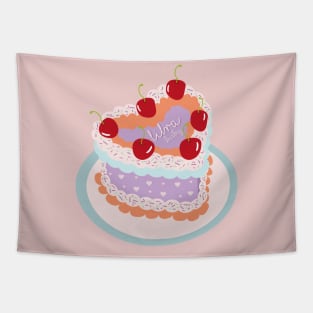 Libra Baby Heart Cake Design Tapestry