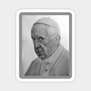 Pope francis pencil sketch Magnet