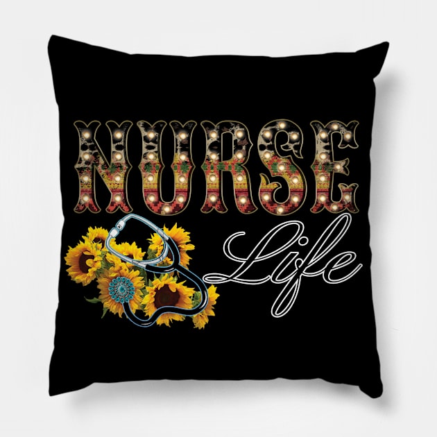 Nurse Life Pillow by DigitalCreativeArt