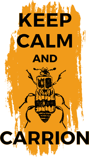 Keep Calm and Carrion Burying Beetle Kids T-Shirt by WildScience