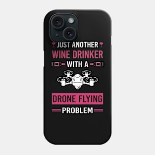 Wine Drinker Drone Flying Drones Phone Case