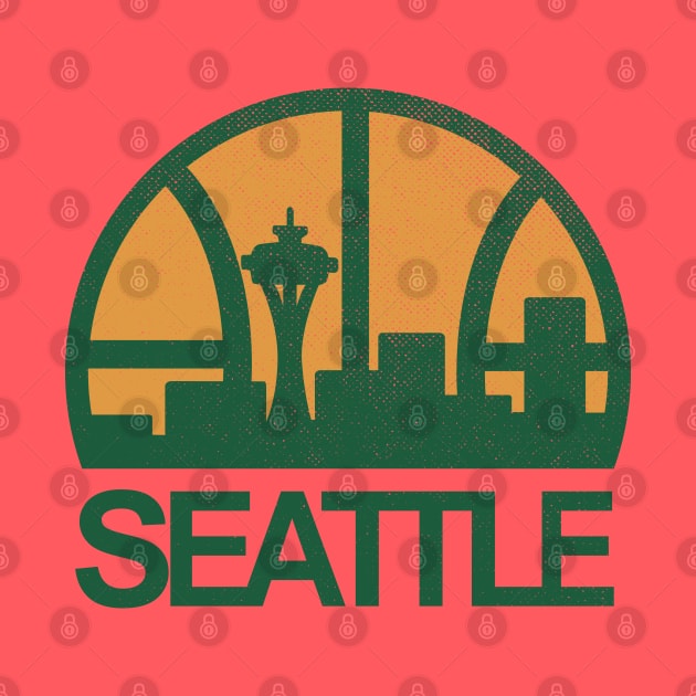 DEFUNCT - Seattle Supersonics Skyline by LocalZonly