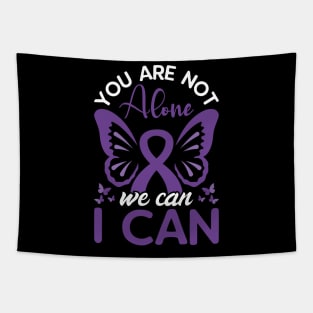 You are not alone we can I can, World Cancer Day Tapestry