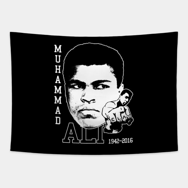 Sports Boxing Champion Legend Honorable Tribute Gift For Boxing Fans Tapestry by BoggsNicolas