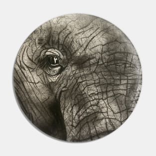 Elephant Sketch Pin