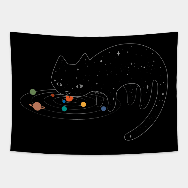 Catstronomy Tapestry by ilovedoodle