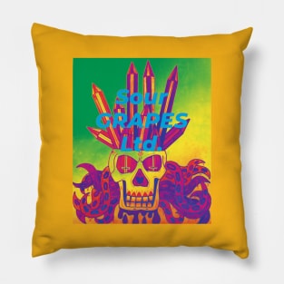 "Sour Grapes Ltd. Skull" Pillow