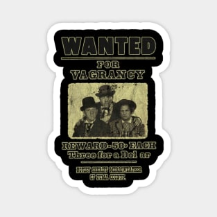 VINTAGE -  WANTED The Three Stooges For Vagrancy Magnet