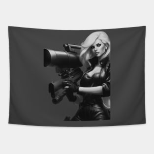 Barbenheimer Bazooka Barbie Tapestry