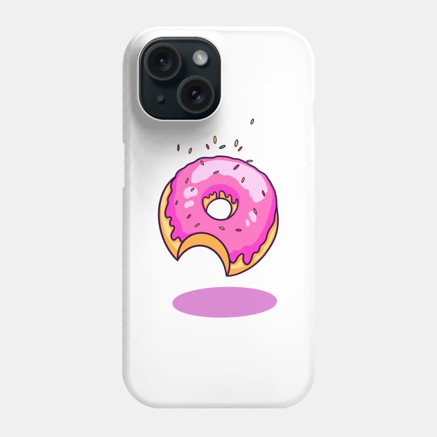 Donut With Pink Glaze Phone Case by margueritesauvages