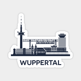Wuppertal Skyline Emblem Magnet