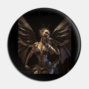 Mimzz the Harpy LIVE at Abyssal Amusements Pin