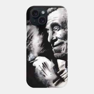 Bukowski on Black Phone Case