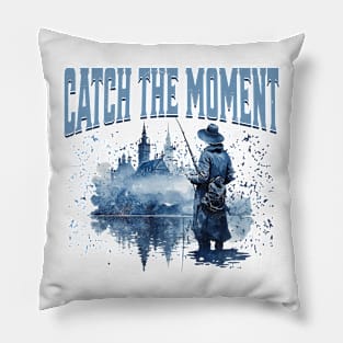 Catch The Moment Fishing Pillow