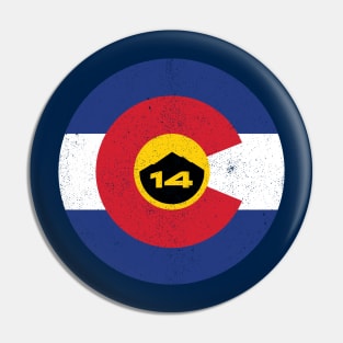 Colorado 14er Flag Roundel Pin