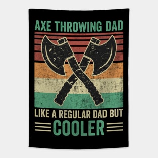 Axe Throwing Dad Funny Axe Thrower Tapestry