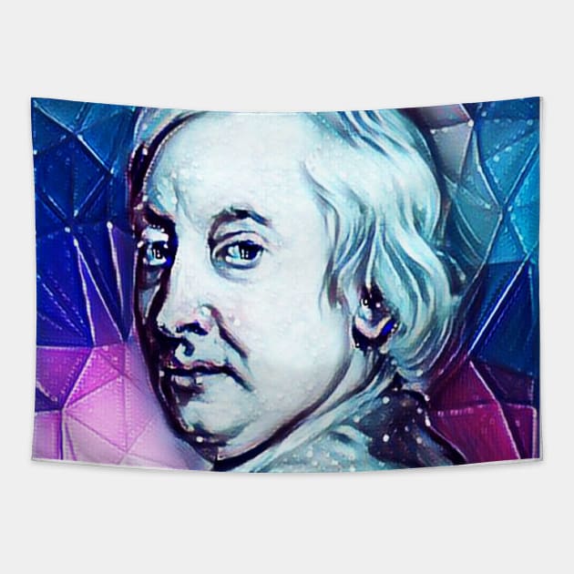 John Dryden Snowy Portrait | John Dryden Artwork 13 Tapestry by JustLit