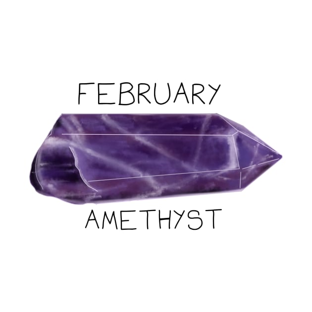 Amethyst Crystal February Birthstone by DesignsBySaxton