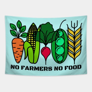 No Farmers No Food Tapestry