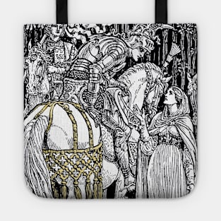 The Arming Of The Knights - The Quest For The Holy Grail Tote