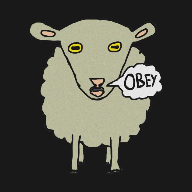 Obey Sheep by Mark Ewbie