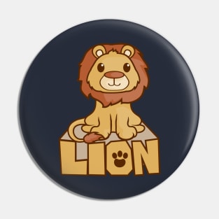 cute lion Pin