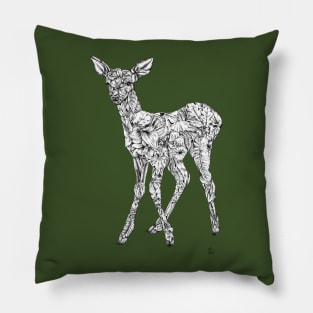 Leafy Deer Pillow