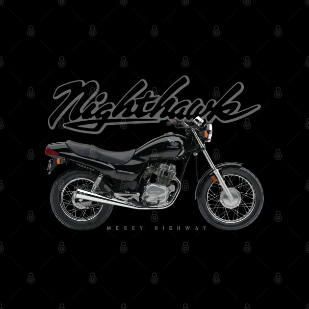 Honda Nighthawk 250 08 black, sl by MessyHighway