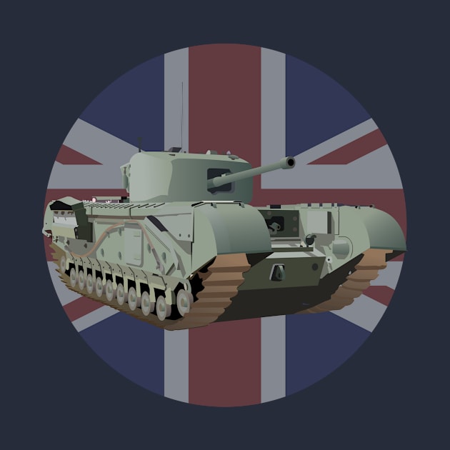 Churchill WW2 British Tank by NorseTech