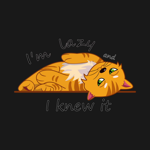 Discover I'm lazy and I knew it - Cute Orange Cat - T-Shirt