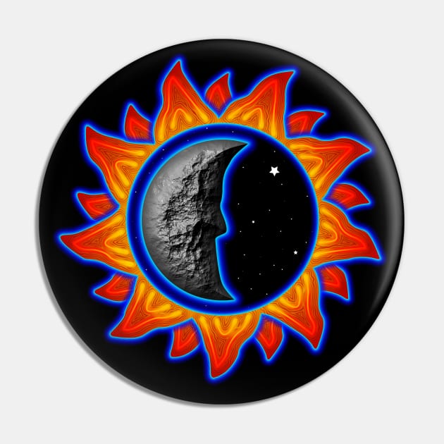 abstract sun and moon Pin by DrewskiDesignz