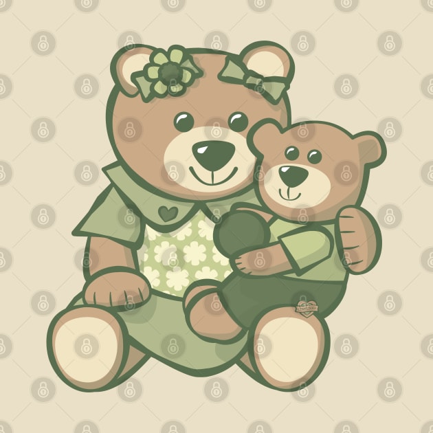 Teddy Bear Mom Baby by Sue Cervenka