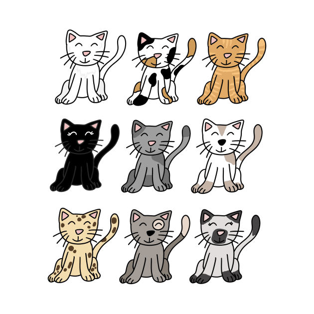 Cute Cats by Maddie Doodle