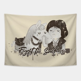 Funny Art - Fight The Sadness Tapestry