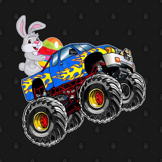 Monster Truck Easter Crushing Easter Easter Egg by maily.art