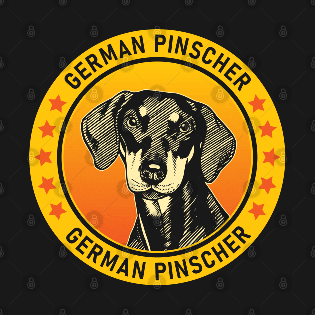 German Pinscher Dog Portrait by millersye