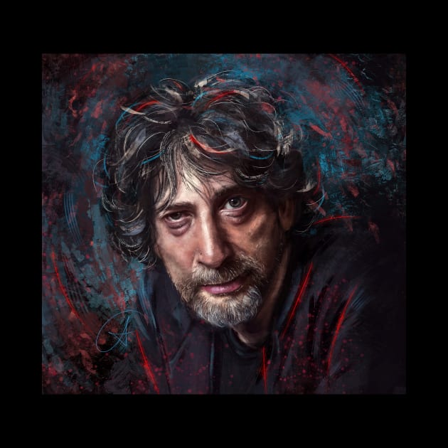 Neil Gaiman by andycwhite