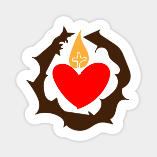 Sacred Heart Of Jesus Symbol Magnet