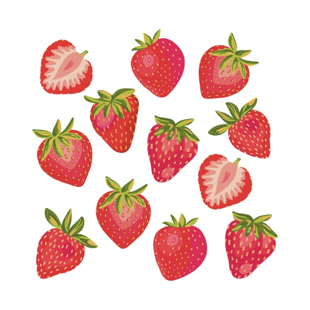 Summer Strawberry Illustration by Zoe Chapman Design