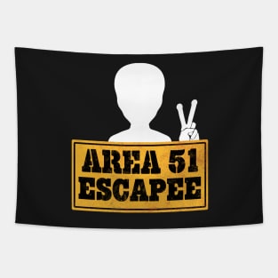 Area 51 Escapee Alien Peace Tapestry