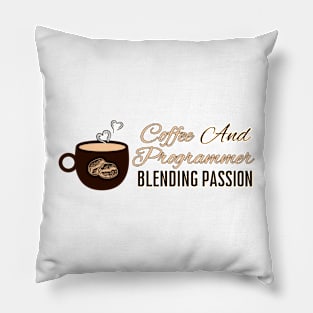 Coding with Coffee Bliss Pillow