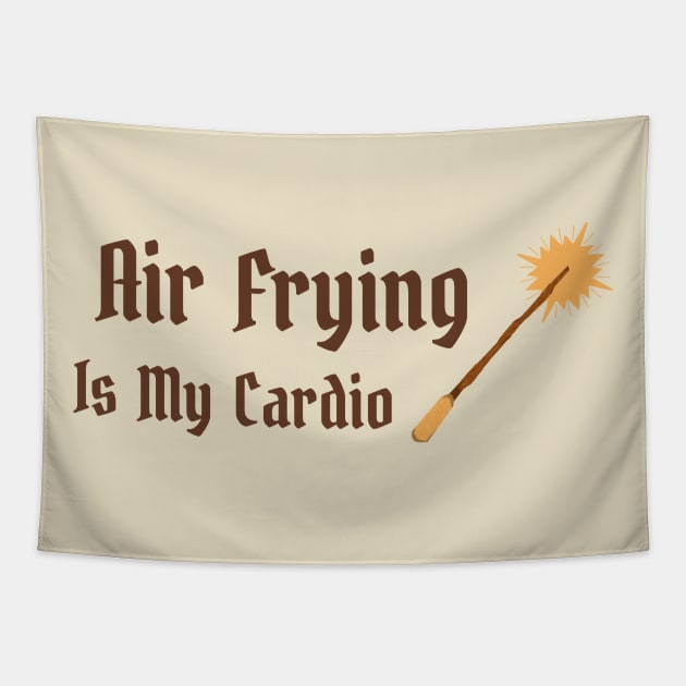 Air Frying Is My Cardio Air Fryer Tapestry by TV Dinners