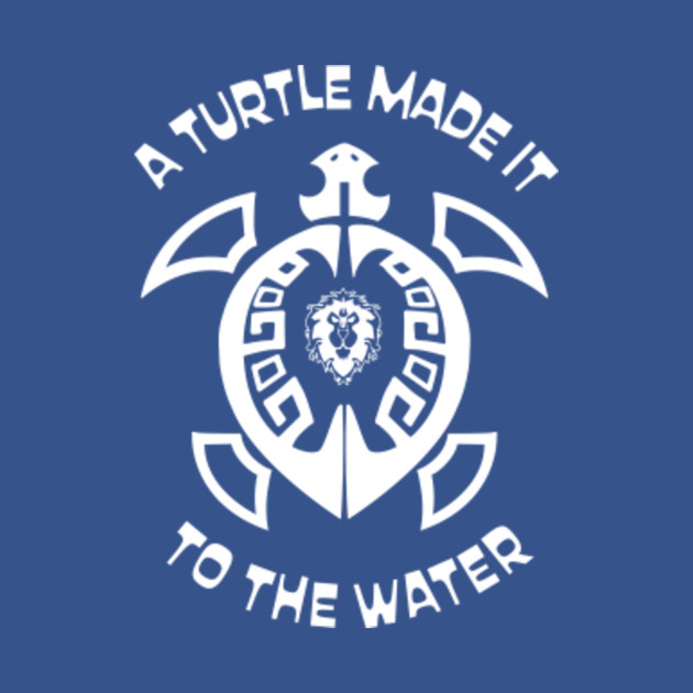 Disover WoW Alliance A Turtle Made It To The Water - Wow Alliance - T-Shirt