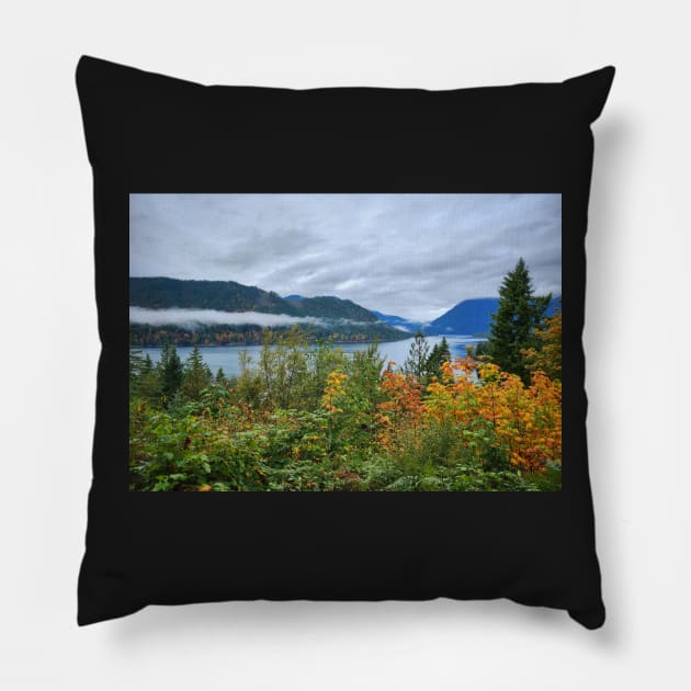 Lake Cushman Fall Pillow by kchase