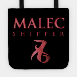 Malec shipper with love rune - Alec Lightwood and Magnus Bane - Matthew Daddario and Harry Shum Jr - Shadowhunters / The mortal instruments Tote