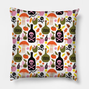 Halloween Poison Pattern Pillow