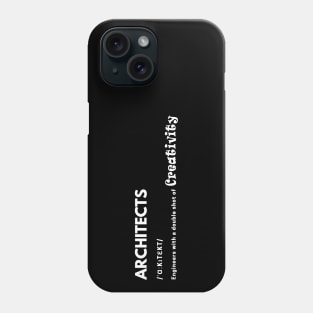 Architects X Engineers - White Letters Phone Case